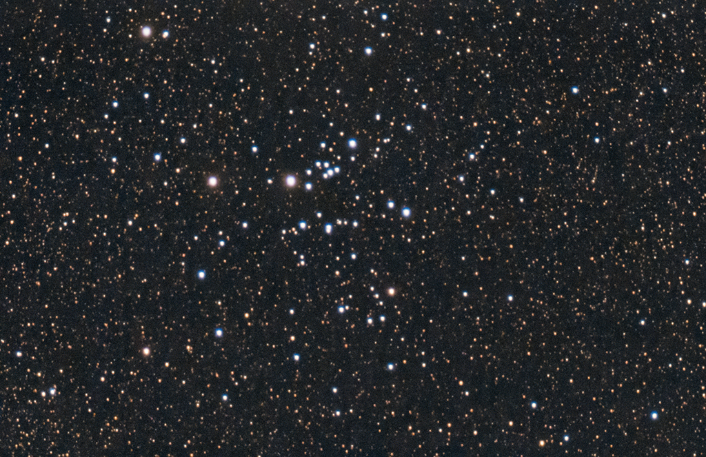 M25 offener Sternhaufen mit der Vaonis Stellina