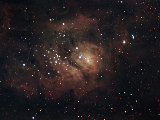 M8 Lagunennebel mit der Vaonis Stellina