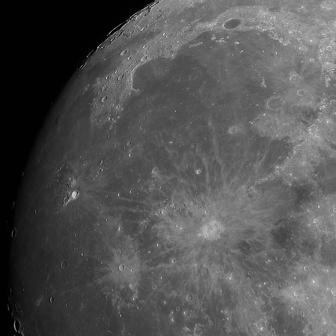 Mondausschnitt - Plato, Copernicus, Kepler, Aristarchus