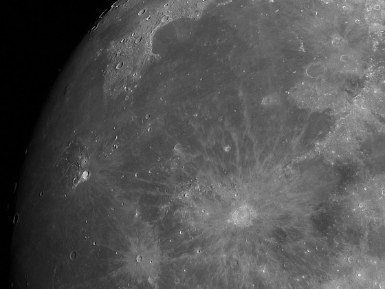 Mondausschnitt - Plato, Copernicus, Kepler, Aristarchus