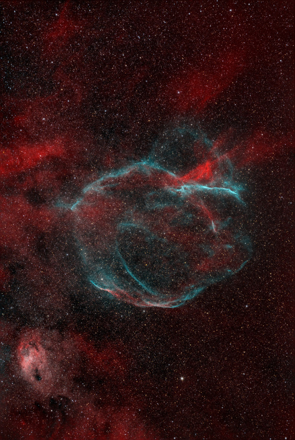 Supernovarest G65.3+5.7 mit SMC Pentax-M 135/3.5 Objektiv