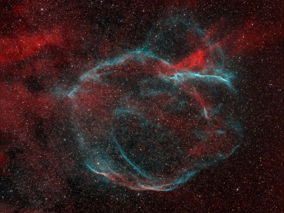 Supernovarest G65.3+5.7 mit SMC Pentax-M 135/3.5 Objektiv
