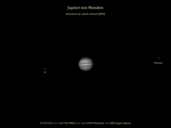 Jupiter im nahen Infrarot