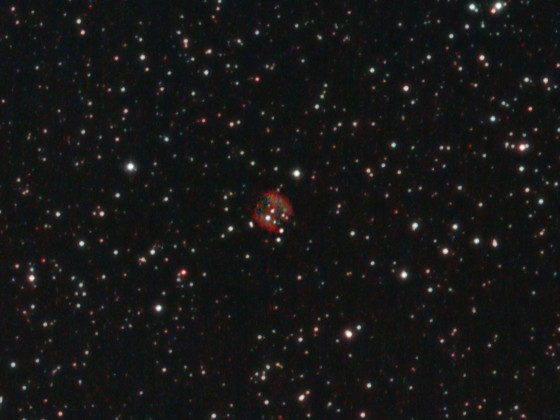 PN Abell 82 in Cassiopeia: 8" f/4 Newton, Canon 600da; l-enhance-Filter; 22x6 min bei ISO 1600 am 07.08.2022