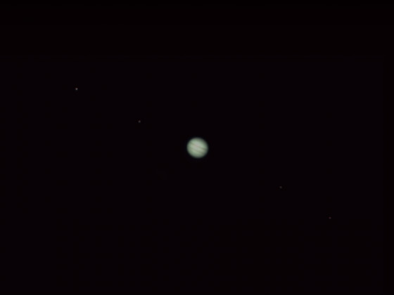 Jupiter mit Monden am 21.08.2022 mit der Vaonis Stellina