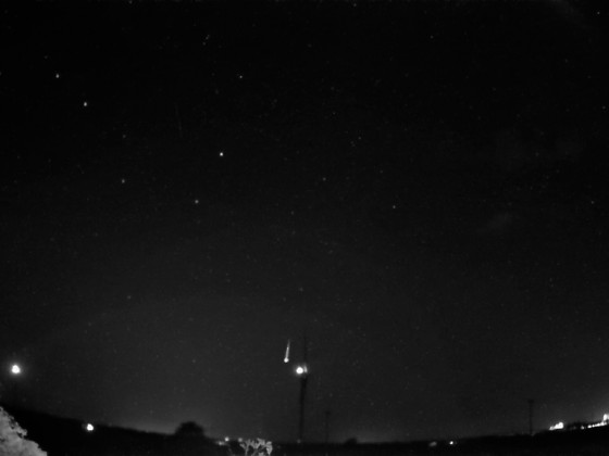 Meteor vom 25.08.2022 - Feuerkugel neben Windrad