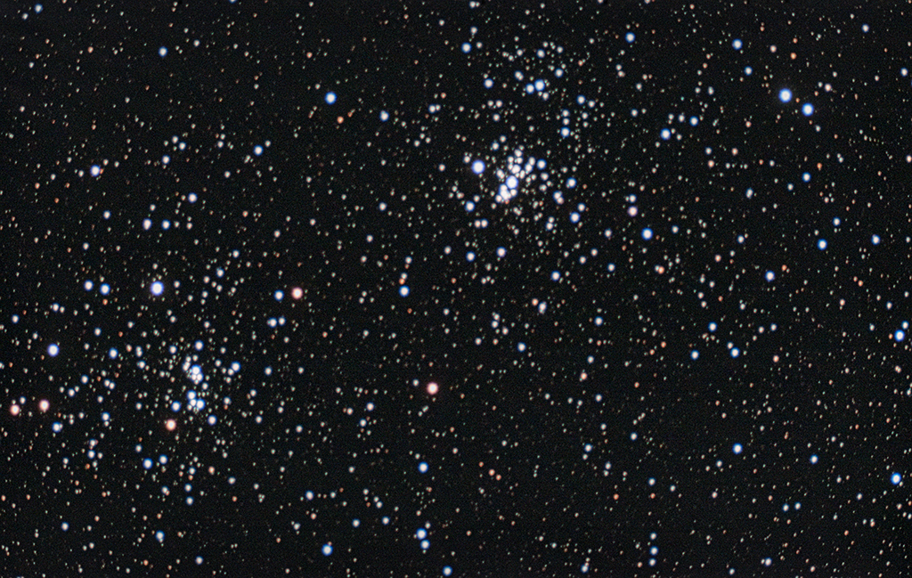 NGC869/NGC884 Doppelcluster h/chi Persei mit der Vaonis Stellina