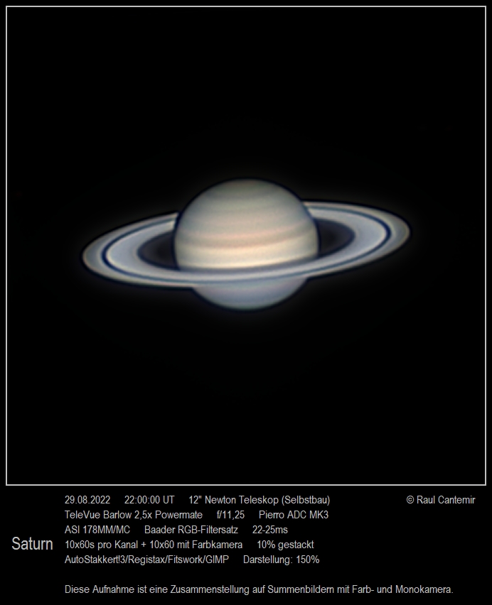 Saturn - RGB (Farbkamera) + RGB (Monokamera)