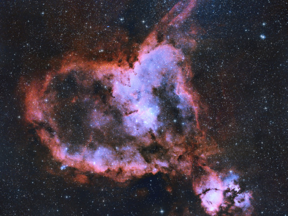 The Heart Nebula (IC 1805): A two-by-three Mosaic