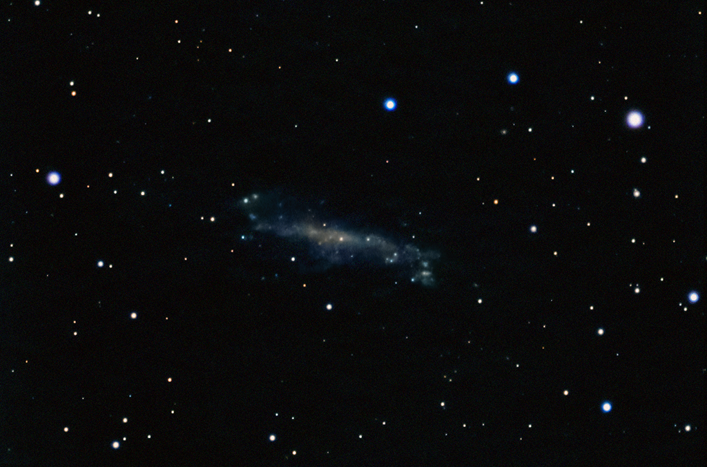 NGC4236 Galaxie mit der Vaonis Stellina