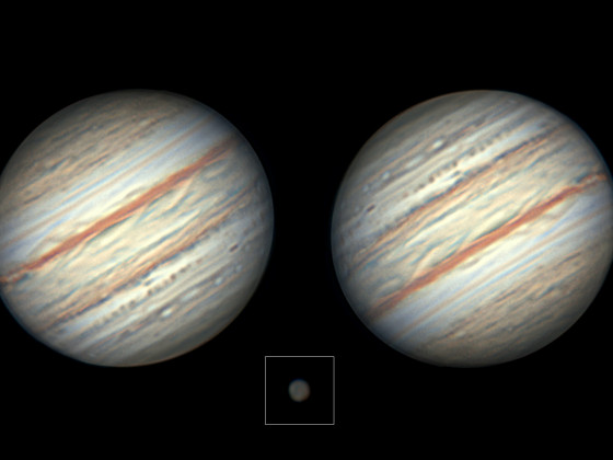 Jupiter und Kallisto am 27. August 2022