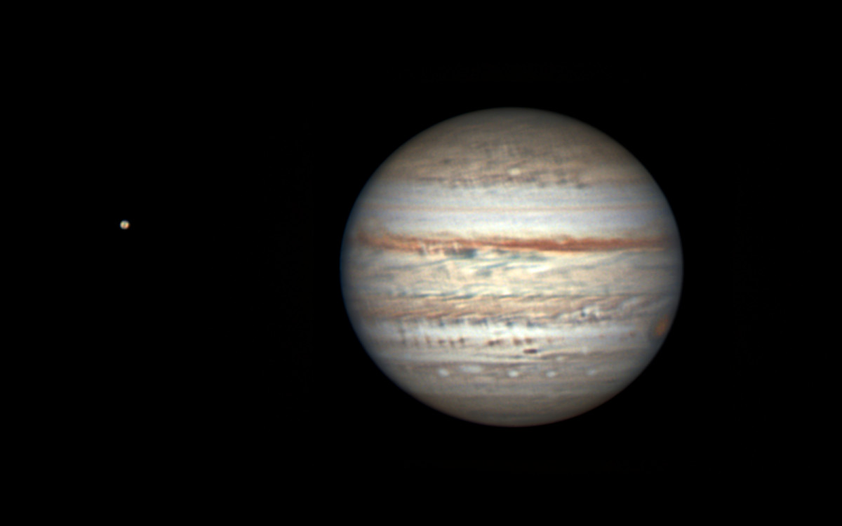 Jupiter und Io am 10. September 2022
