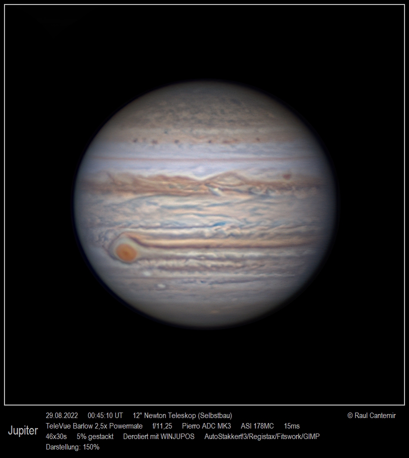 Jupiter vom 29.08.2022 mit GRF