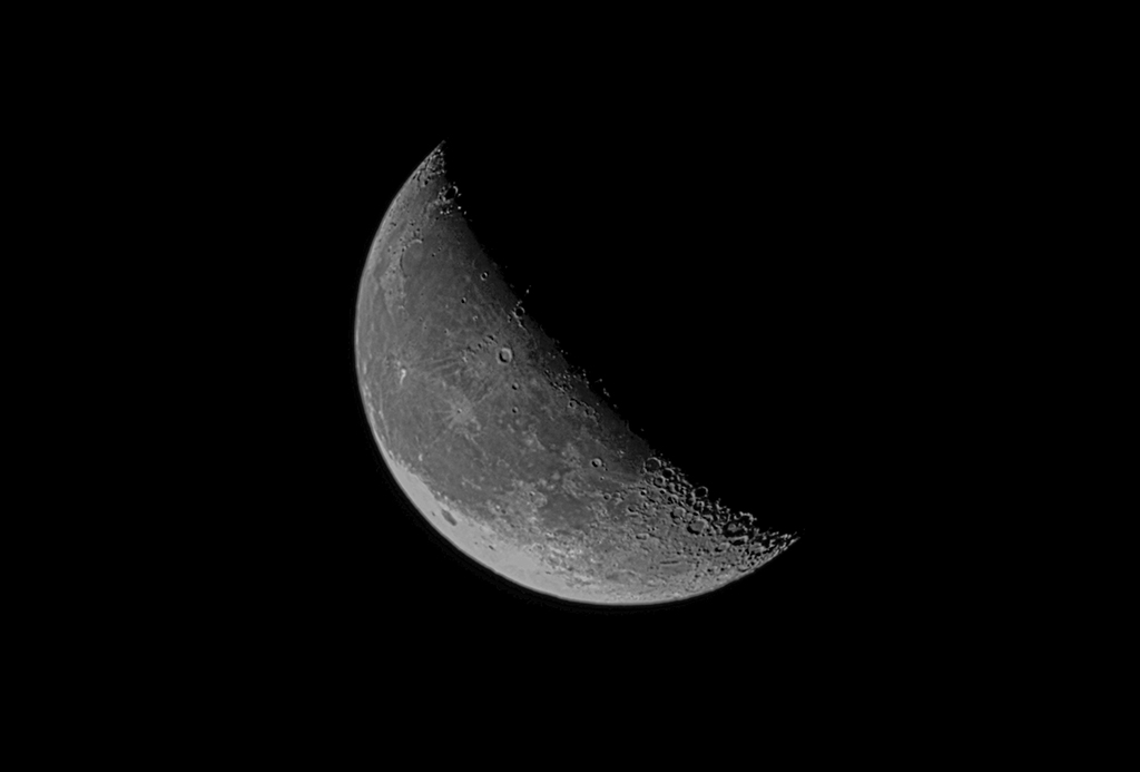 Mond am 19.09.2022 (abnehmend, 40%) - aufgenommen mit der Vaonis Stellina