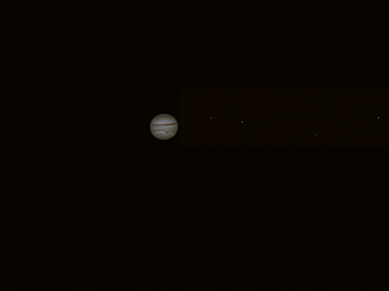 First light asi462mc Jupiter mit Monden - jetzt auch in Farbe