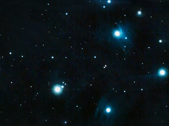 M45 Plejaden mit der Vaonis Stellina