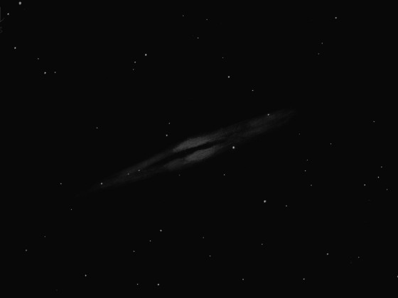 NGC 891 mit 16", 257x, GG: 6m1,   9/2022