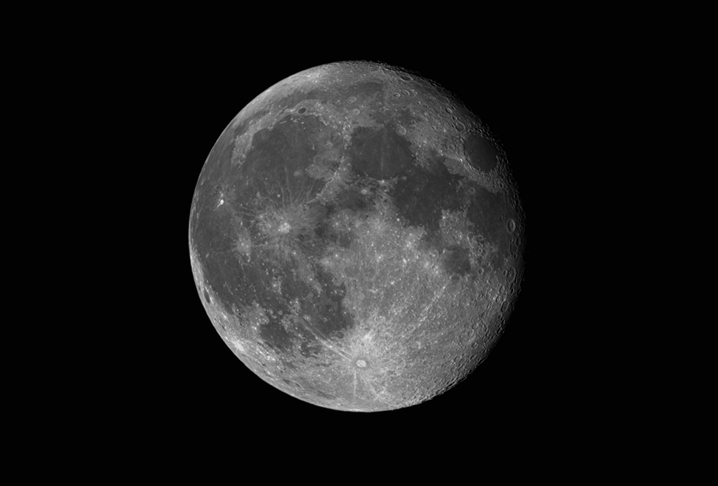 Mond am 11.10.2022 (95%, abnehmend) - aufgenommen mit der Vaonis Stellina
