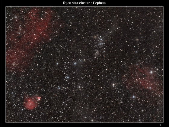 King 10 - Ein kleiner Offener Sternhaufen in spannender Umgebung (Sh2-152, Sh2-153)