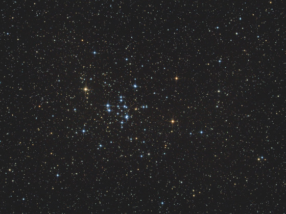 Nicht sehr spektakulär, dennoch ein schöner offener Sternhaufen - Messier 34