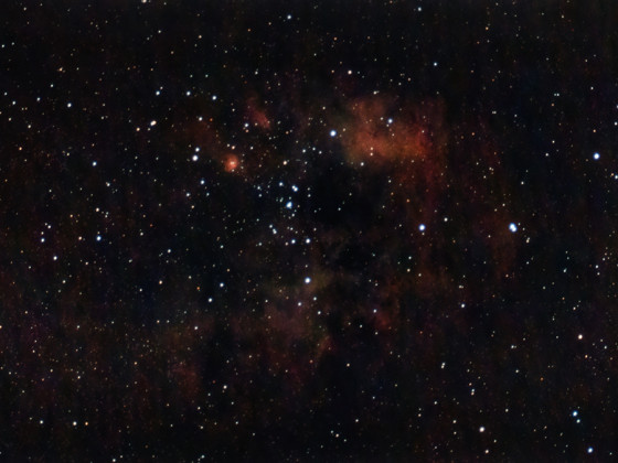 NGC1893 / Mel 33 offener Sternhaufen mit der Vaonis Stellina