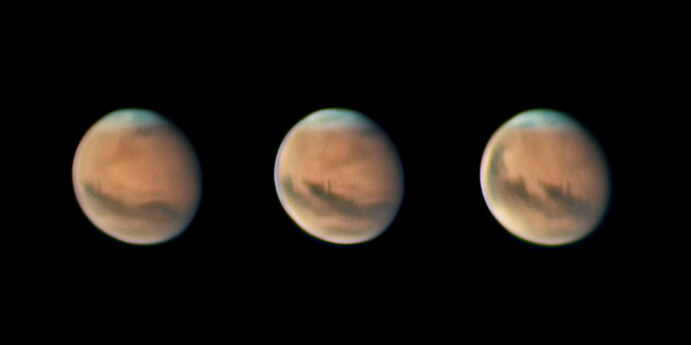 Mars vom 26. Oktober 2022 (Terra Cimmeria und Elysium Planitia)