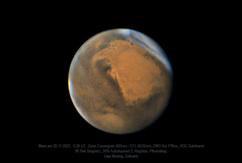 Mars am 20.11.2022, 0.26 UT