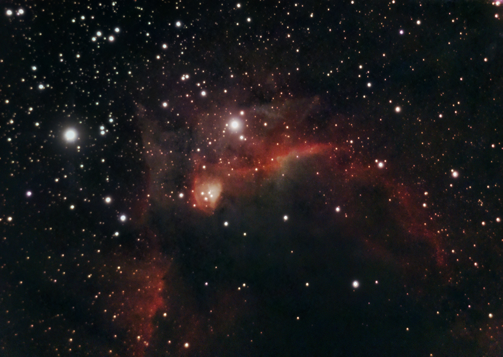 Sh2-155 Cave-Nebula Kombiaufnahme mit C11 und Stellina ;-)