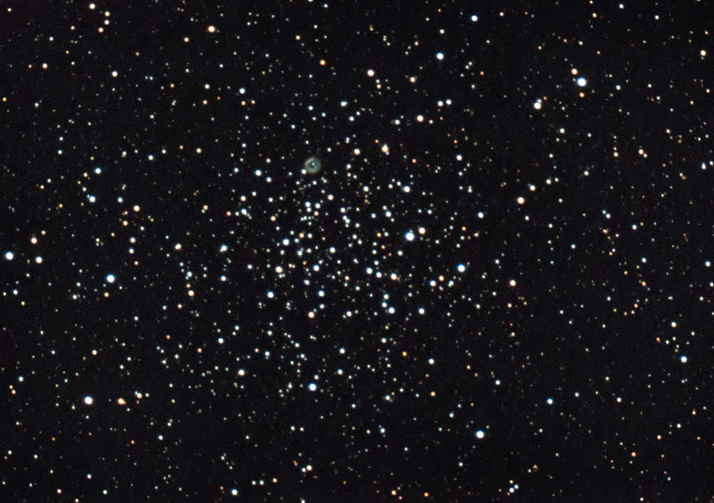 M46 offener Sternhaufen mit der Vaonis Stellina