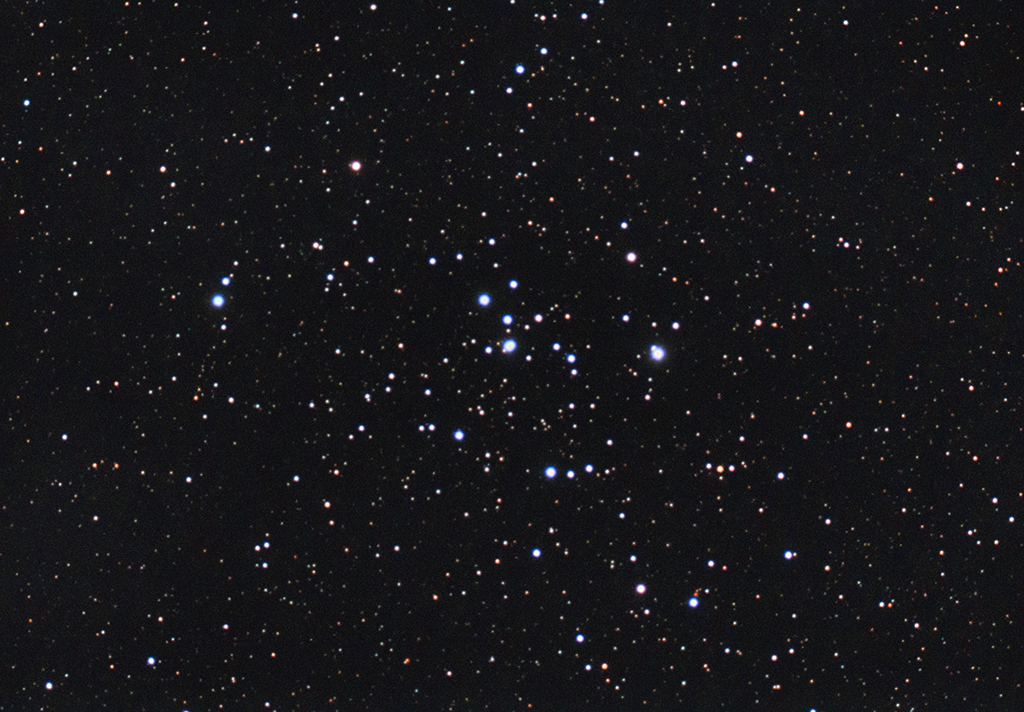 M47 offener Sternhaufen mit der Vaonis Stellina