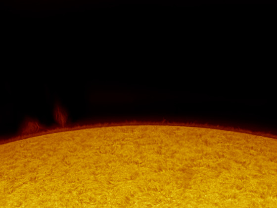 Sonne in H-Alpha am 24.07.2021