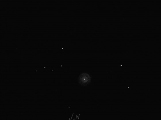 NGC 1535 mit 16", 375x, GG: 6m3,  11/2012