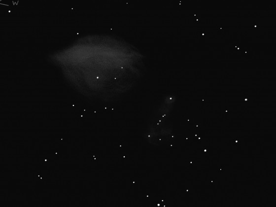 NGC 2567 mit 16", 200x + OIII, GG: 6m3,  3/2017