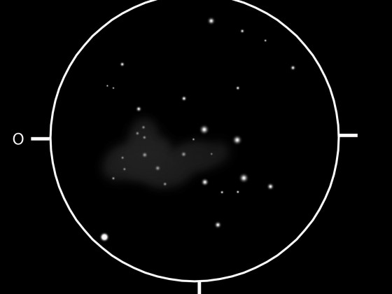 NGC 7790, Teil einer Sternhaufenkette in der Cassiopeia