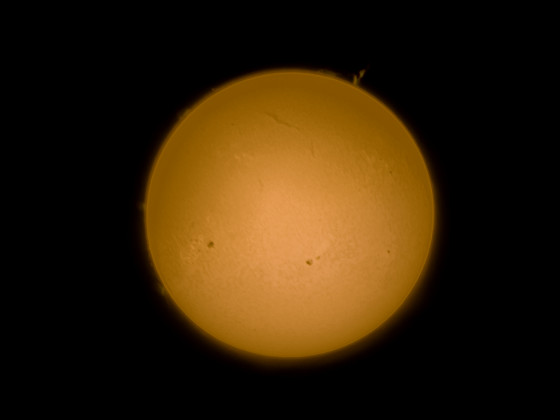 HA-Sonne am 08.01.2023 mit dem Coronado PST