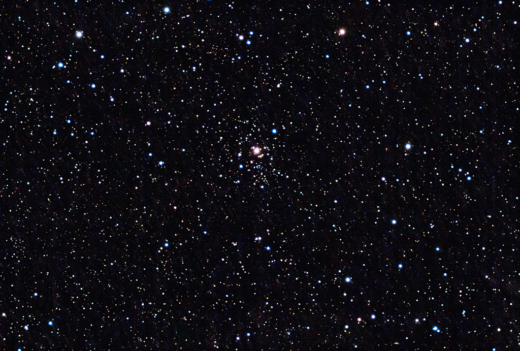 NGC1857a+b und Czernik 20 offene Sternhaufen mit der Vaonis Stellina