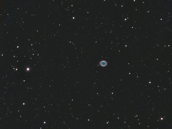 M57 Ringnebel in der Leier mit 76/700