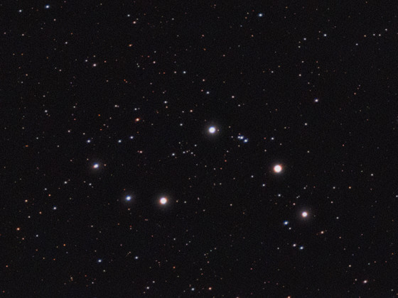 NGC1582 offener Sternhaufen mit der Vaonis Stellina
