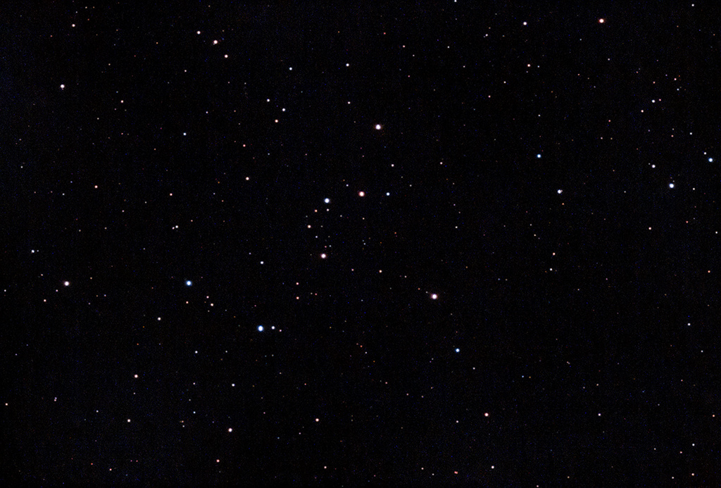 NGC956 offener Sternhaufen mit der Vaonis Stellina