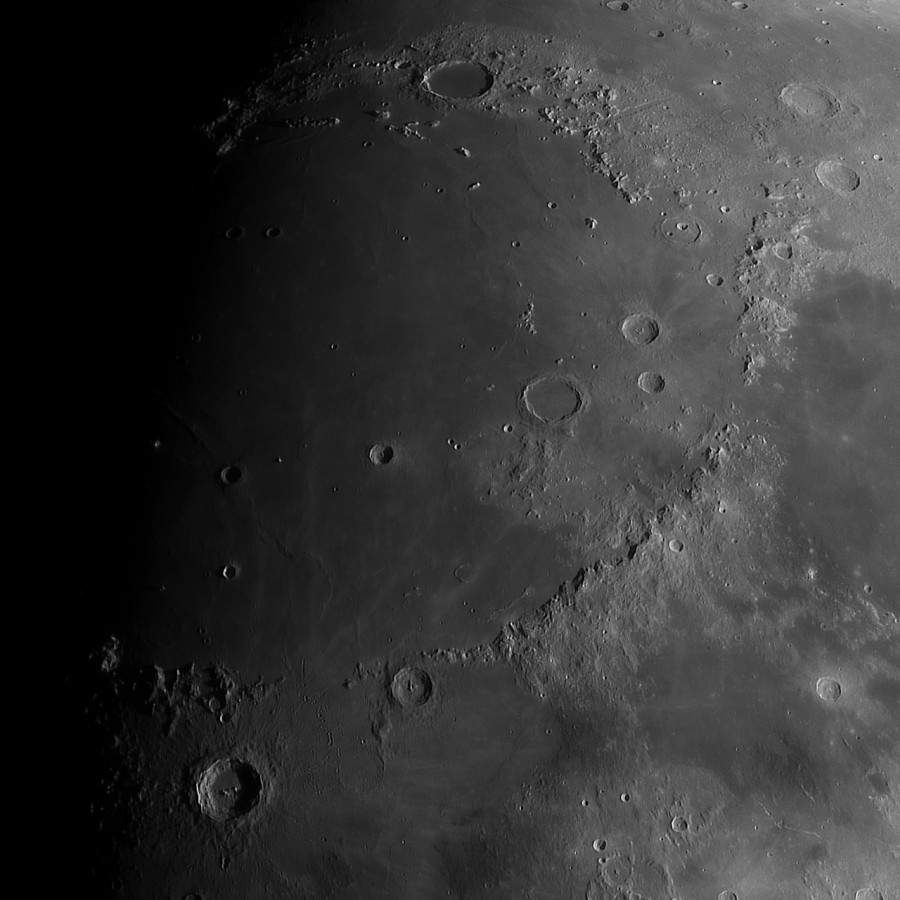 Mondgebirge mit Plato und Copernicus