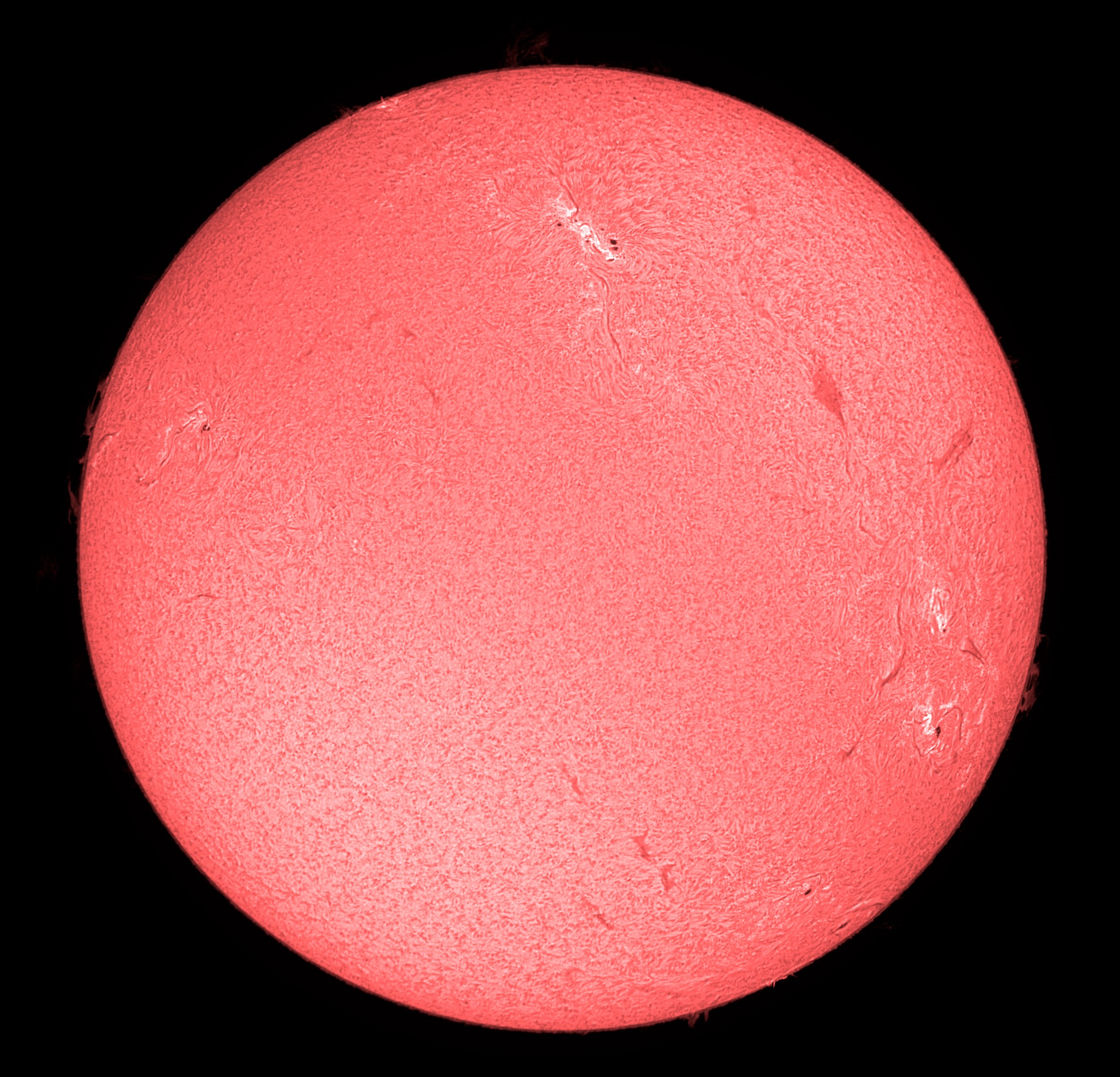 Sonne am 20.02.2023 im H-Alpha Licht