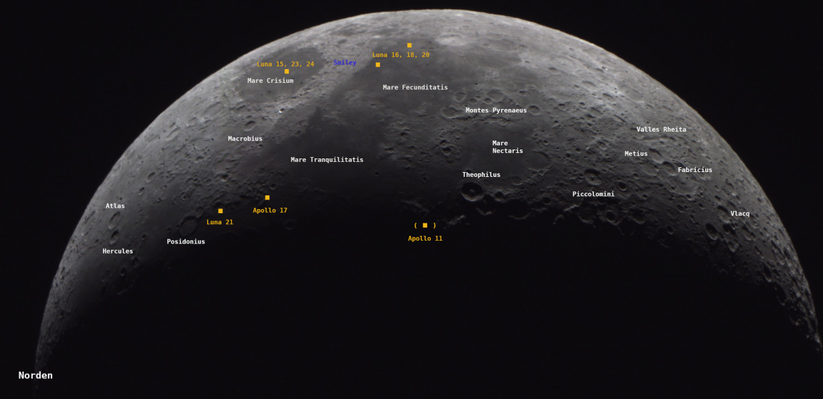 Mondsichel Panorama Karte