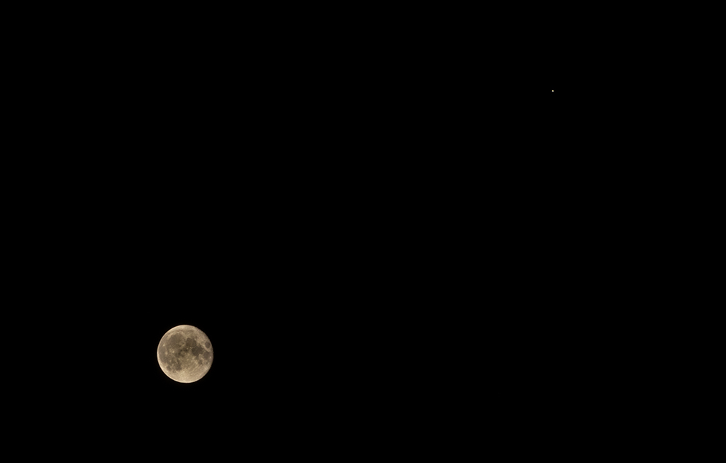 Mond mit Jupiter am 12.09.2022