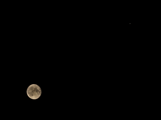 Mond mit Jupiter am 12.09.2022