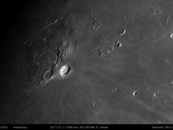 Krater Aristarchus am 24.04.2021