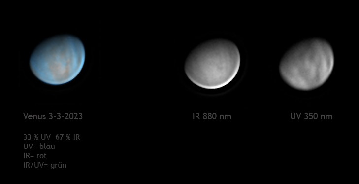 Venus im IR und UV