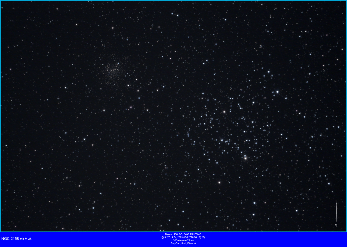 NGC 2158 mit M35