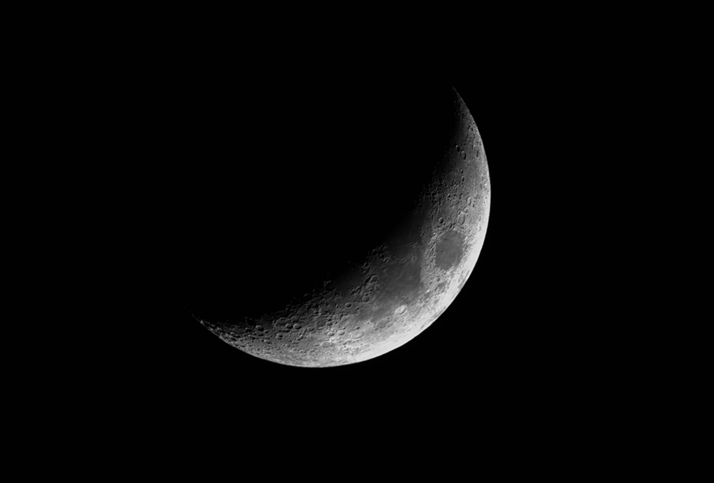 Mond (21%, zunehmend)  am 26.03.2023 mit der Vaonis Stellina
