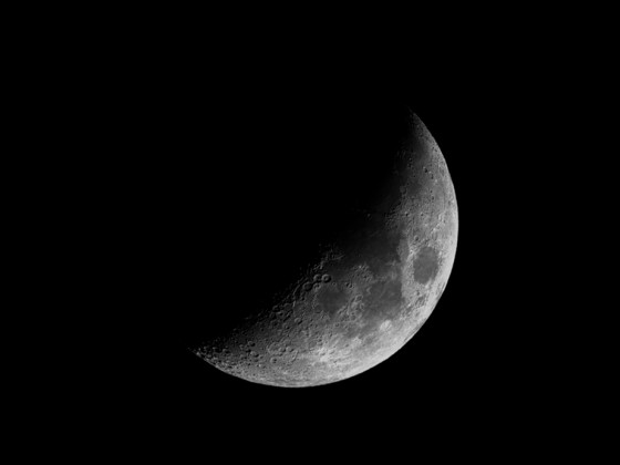 Mond (33%, zunehmend) am 28.03.2023 mit der Vaonis Stellina