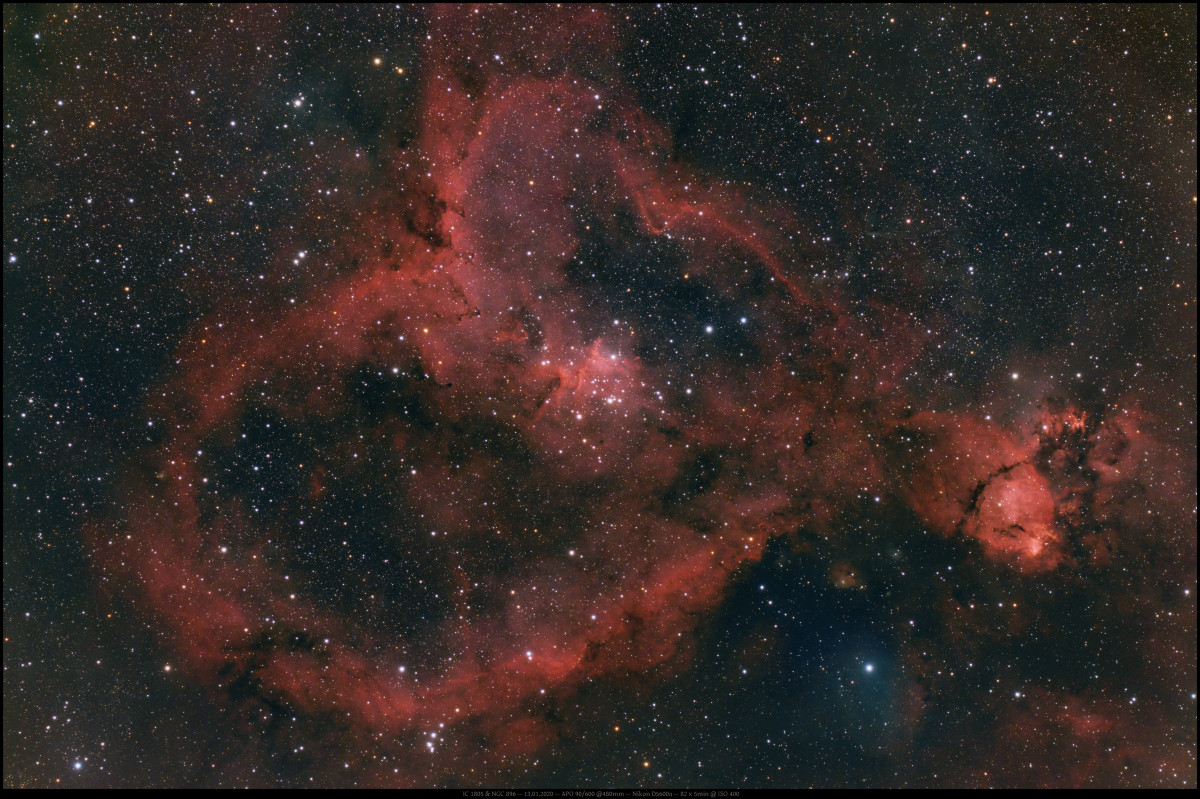 IC 1805 & NGC 896